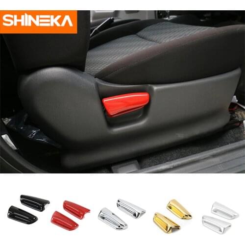 SHINEKA ABS Interior Seat Adjustment Handle Decorative Cover Trim for Suziki Jimny 2007