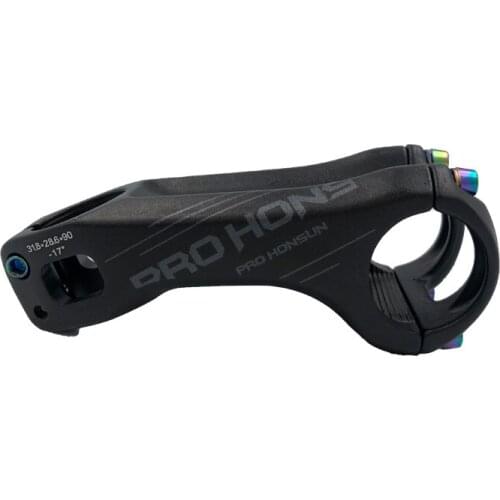 HONSUN bicycle stem 17 Degrees 90mm MTB Bike Stems Parts High-Strength 31.8mm/28.6mm Stem for XC AM MTB Mountain Road Bike