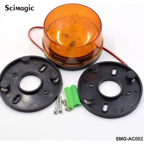 DC 12V 24V or 220 AC LED gate flashing light Alarm Lamp For swing sliding Gate Opener/Barrier Gate Signal strobe flashing lamp