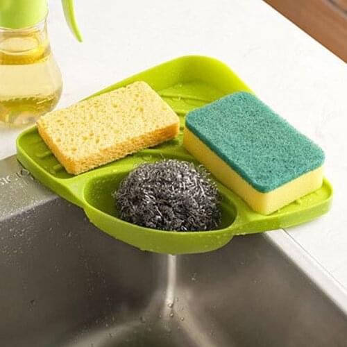 Kitchen Sink Shelf Triangle Rack Sponge Storage Organizer Shower Shampoo Soap for Household Kitchen Easy Supplies