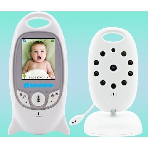 VB601 Wireless Video Baby Monitor 2inch Screen 2Way Talk NightVision Temperature Monitoring 8 Lullaby Babysitter Security Camera