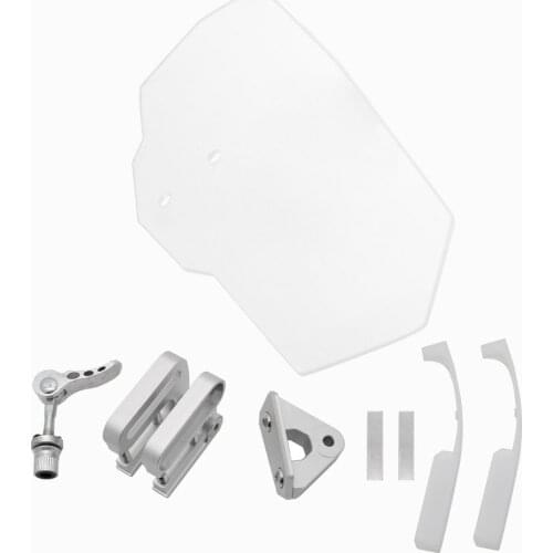 Motorcycle Windshield Airflow Adjustable Windscreen Extension Wind Deflector Unversal Decals For BMW For KTM Puig Honda yamaha