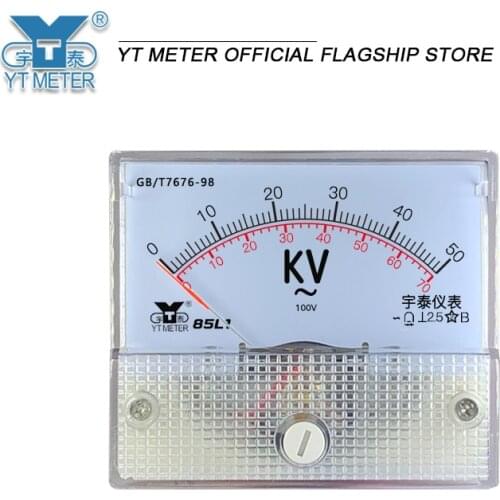 85l1 AC high voltage voltmeter 3.6kV 6kV 7.2kV 10kV 12kV pointer meter 100V input matching voltmeter transformer is not directly