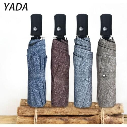 YADA Luxury Ultralight Simple Design Automatic Umbrellas Fold Women UV Rainproof Creative Umbrella Rain Sun Parasol YD210014
