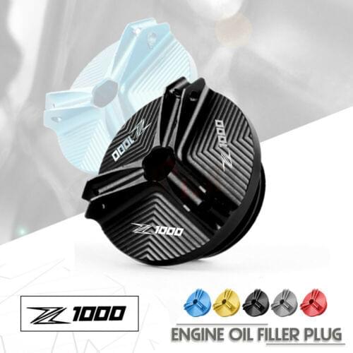 Motorcycle Engine Oil Drain Plug Sump Nut Cup Cover Filler Cap for Kawasaki Z1000 2010-2019 Z1000R 17-19 Z1000SX 11-19