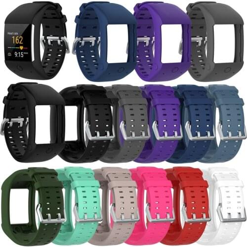 Replacement Silicone Wristband Strap for Polar M600 GPS Smart Sport Watch 11 colors Sports Bracelet Watchband Watch Strap