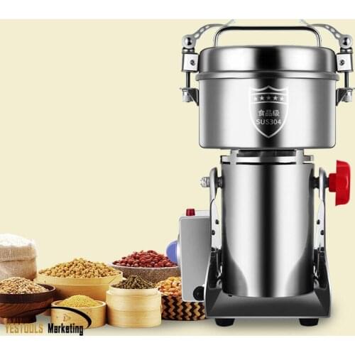 2000g Grains Spices Hebals Cereals Coffee Dry Food Grinder Miller Grinding Machine gristmill home medicine flour powder crusher