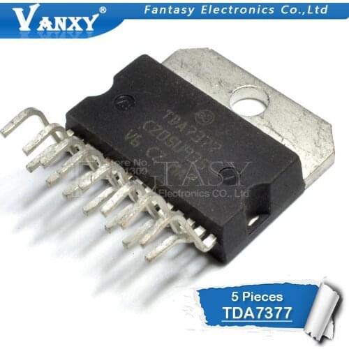 5PCS TDA7377 ZIP-15 2 x 30WDUAL/QUAD POWER AMPLIFIER FOR CAR RADIO TDA7377 CD7377 YD7377