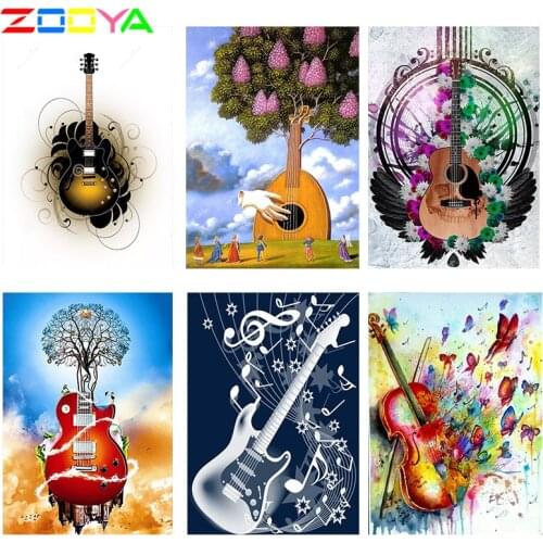 Zooya Full Drill Square 5D Diamond Painting Violin Sale Diamond Embroidery Full Set Diamond Mosaic Cross Stitch Home Decor Zw045