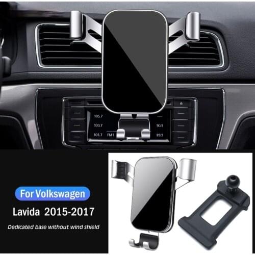 Car Mobile Phone Holder Special Air Vent Stand GPS Gravity Navigation Bracket For Volkswagen VW LAVIDA 2015-2017 Car Accessories