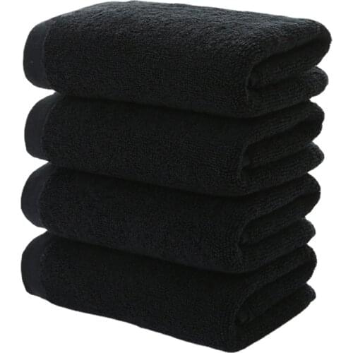 Black Large Bath Towel Cotton Thick Shower Face Towels Home Bathroom Hotel Adults Badhanddoek Toalha de banho Serviette de bain