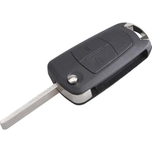 Black 2 Buttons E92 Folding Replacement Key Remote Fob Shell Car Key Case No Chip Fit for Corsa / Vectra / Opel Car Key