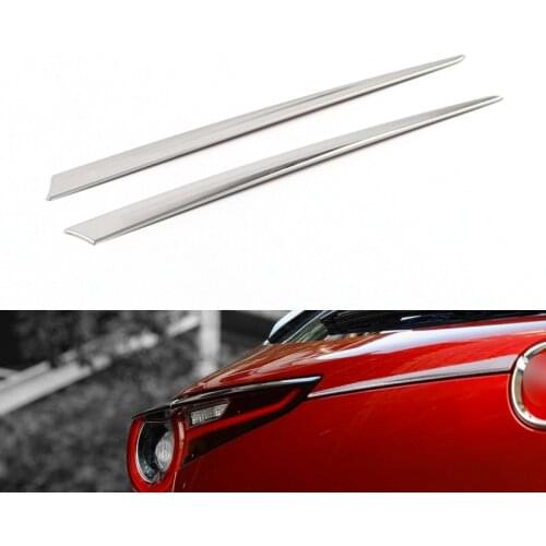 Chrome for Mazda CX30 CX-30 2019 2020 2021 Rear Trunk Lid Tailgate Trim Strip Cover Stainless Steel Car Accessori