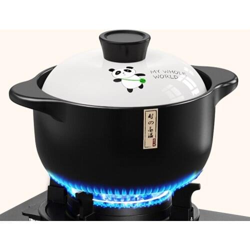 Ceramic Soup Casserole Cooking Cookware Stew Pot Retro Casserole Dish Japanese Style Kookgerei Kitchen Accessories DI50SG