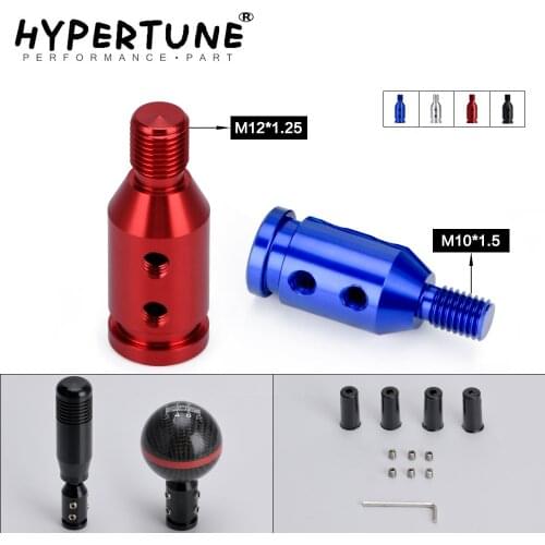 M12x1.25mm /M10x1.5mm Universal Aluminum Gear Shift Knob Shifter Adapter For Non Threaded Shifters For BMW Mini 4 Colors