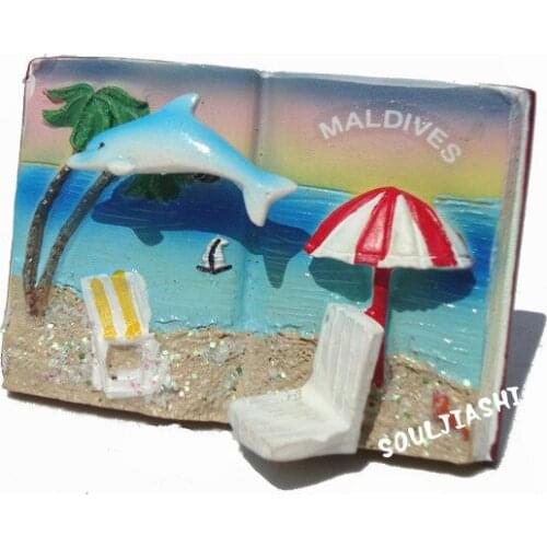 Maldives souvenirs creative resin books refrigerator stickers message stickers