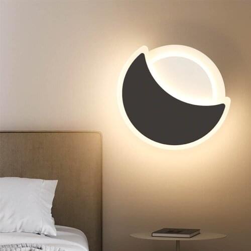 Nordic Modern Style Wall Mounted Lamp Moon Sun Design Bedroom Study Living Dining Room Decoration Aisle Stairs Wall Night Lights