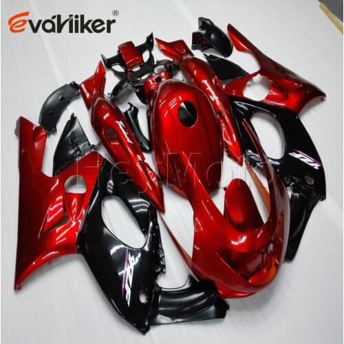 ABS fairings for YZF600R 1997 1998 1999 2000 2001 2002 2003 2004 2005 2006 2007 red black motorcycle panels H3