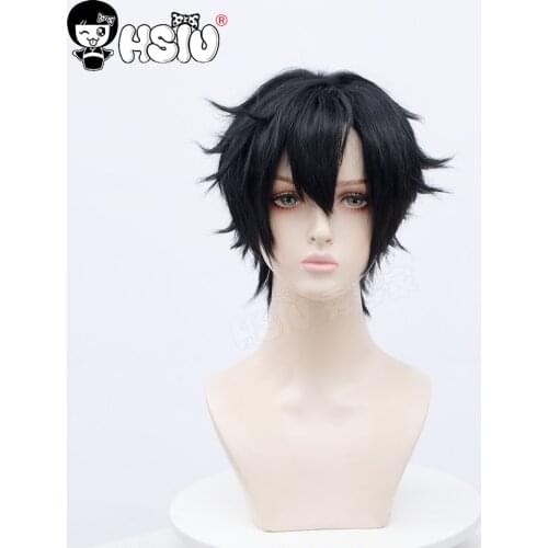 Cheng xiao shi Cosplay Wig Devil Game Time Agent cosplay Free Brand wig cap black short hair Time Agent wi
