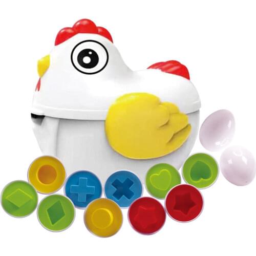 Smart Eggs Shape Matching Recoginition Sorter 3D Puzzle Game Toys Early Learning Educational Fine Motor Skill Montessori For Boy