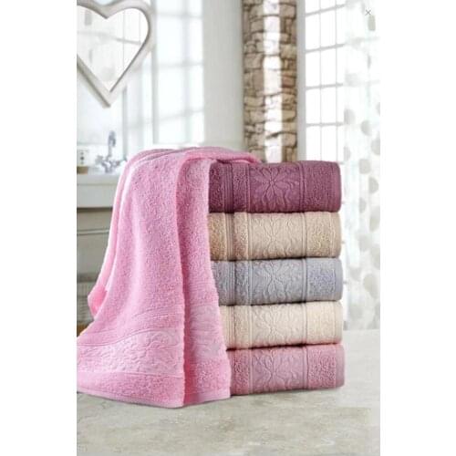 6 Piece Hand And Face Towel (50cmx90cm) %100 Cotton I Spa and Hotel Quality I Turkish fabric