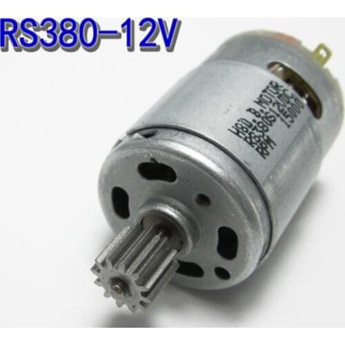 RS380 Electric Car Motorcycle Micro DC Motor with Gear 12V