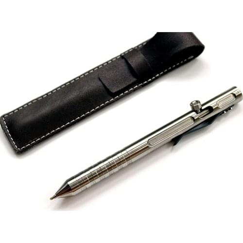 Titanium Alloy EDC Gun Bolt Pen Outdoor Camping Pocket Tool Defense Pen Portable Tactical Signature Pen Outdoor Defense Tool