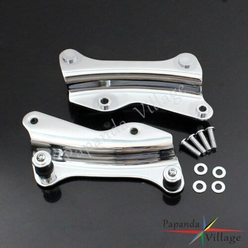 Chrome Steel Detachable Motorcycle Luggage Rack Docking Hardware Kits for Harley Touring Road King Street Glide FLHX 2014-2017