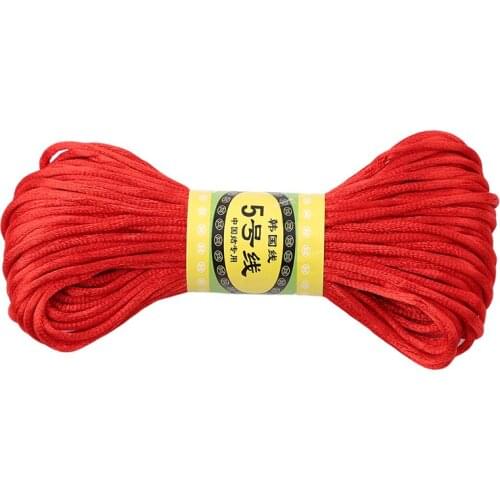 20M/Lot Satin Cords String Cord Nylon Rope Accessary&Findings For Baby Silicone Teething Bead Necklace Jewelry Cord Dental Care