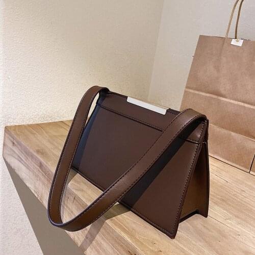 New Style Shoulder Bag PU Messenger Bag Fashion Girl Casual Handbag Simple Casual Personality Small Square Lady Bag