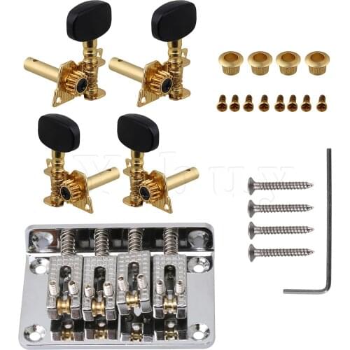 Tuners Machine Heads Silver Zinc Alloy Fixed Bridge for Guitar Parts