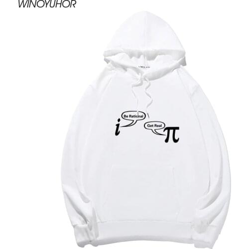 Be Rational Get Real Maths Science Geeky Hoodies Women Winter Long Sleeve Cotton Sweatshirts Female Casual Streetwear Tops