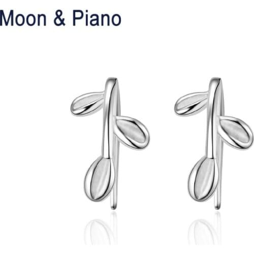 925 Sterling Silver leaves Stud Earrings Party Fine Jewelry For Girl High Quality Trendy Beautiful Birthday Gift For Women