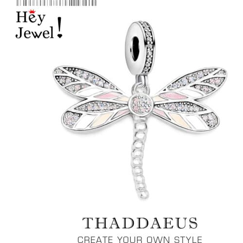 Dragonfly Charms Pendant 2019 Europe Nature Jewelry Tropical Accessories 925 Sterling Silver Fashion Jewelry Gift For Women