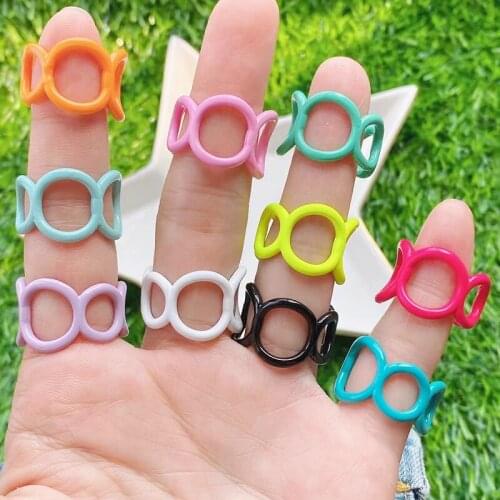 10Piece Sumer color Rings Mix color Hollow Circle rings jewelry rings accessories jewels jewelry party ring Enamel rings 51678