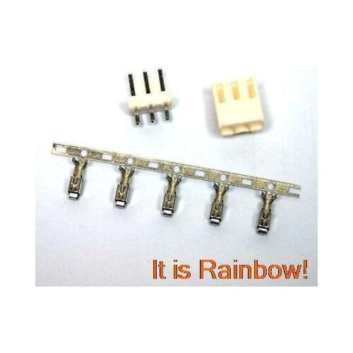 100 Sets VH 3.96mm Connector 3 pins Housing/Base/Pins