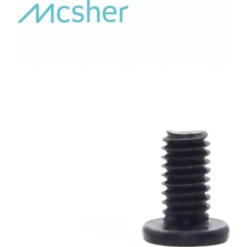 100pcs M2 x 5mm Laptop Notebook Screw Phillips Flat Wafer Head Black Zinc