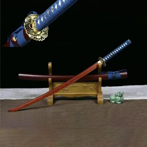 103cm Iaido High-grade Mahogany Material Collection Grade Japanese Tatsu Yamashiro Wooden Sword Props Alloy Fittings