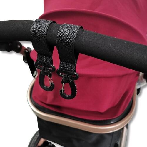 2pcs Safety Stroller Accessory Hooks Wheelchair Stroller Pram Bag Hook Baby Strollers Shopping Bag Clip Stroller Accessories