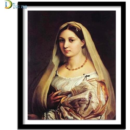 5D DIY Diamond Painting Famous Painter Raphael Series Full Square Round Diamond Embroidery Cross Stitch Portrait Mosaic Decor