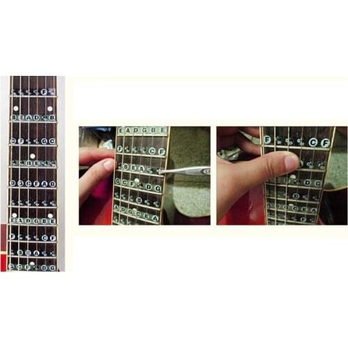 Acoustic Electric Guitar Fretboard Note Music Sticker For Sale, Decal Neck Fret Sticker On Guitarra