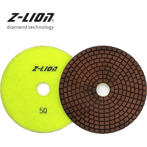 Z-LEAP 125mm Copper Bond Diamond Polishing Pad For Stone Granite Marble Wet Grinding Disc Diamond Copper Filling Abrasive Tool