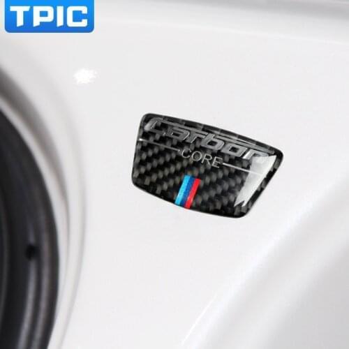 Carbon Fiber Emblem Car Stickers B Column Sticker For bmw e46 e39 e60 e90 f30 f34 f10 1 2 3 5 7 series x1 x3 x5 x6 Car-Styling