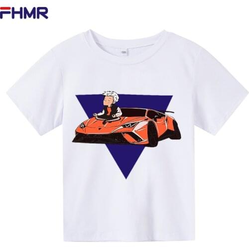 T-Shirt A4 Children Tops Family Clothes Youth T-Shirt Soft Short sleeve Shirt Summer Cotton Cute Merch A4 Lamba boy girl t shirt