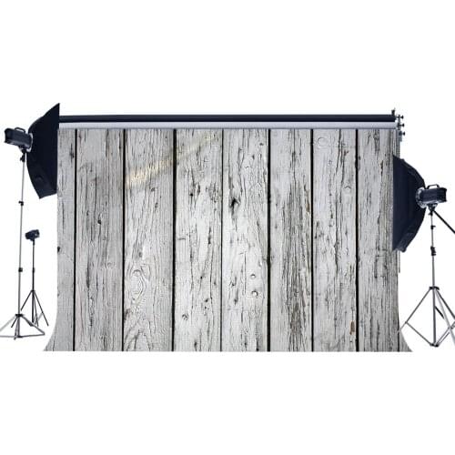 Wood Backdrop Whitewashed Stripes Wooden Plank Photography Background for Kids Adults Happy Birthday Party
