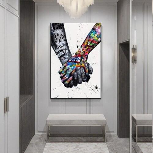Graffiti Art Poster and Canvas Painting Creative Fashion Street Wall Art Painting Living Room Home Design Decoration Wall Art