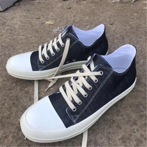 Bmante Mens Shoes Canvas Demin Flats Trainers Sneakers Dark Goth Owen Mens Sneakers Hip Hop Platform Shoes For Women Autumn