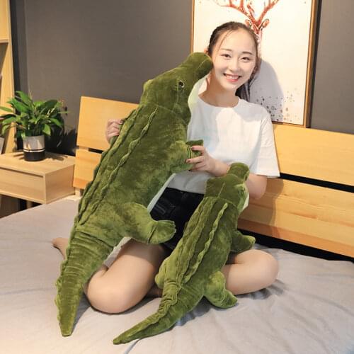 Kawaii Simulation animal crossing plush cartoon plushie toys peluche posture crocodile pillow home decoration baby toys gifts