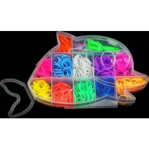 Set a new 2015 animals Rainbow elastic band woven plastic childrens educational toys free shipping