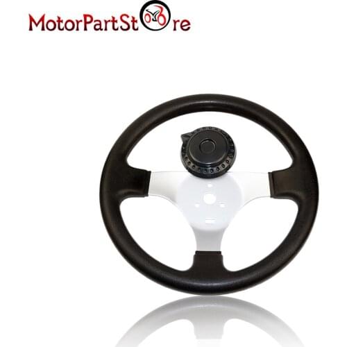 295mm Steering Wheel 12" For 110cc to 150cc Go Kart Quad Buggy Hammerhead Shark 80T Trailmaster Mini Mid XRX XRS